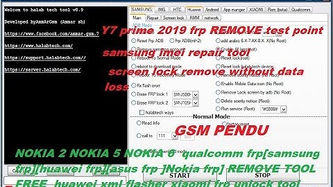 Halabtech Tool-v0.9 qualcomm frp[samsung frp][huawei frp][asus frp ]Nokia frp] Removel Tool free