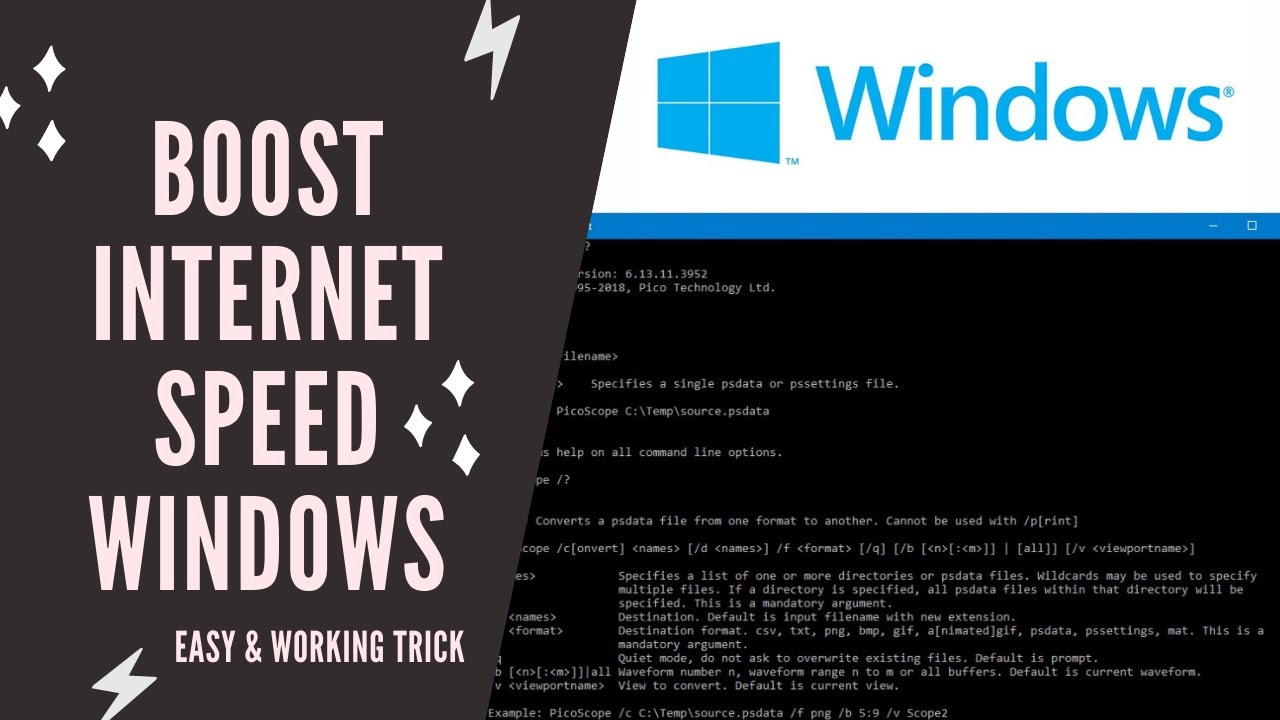 Window Boost Network Speed Boost Internet Speed On Windows NO SOFTWARE NEEDED! - YouTube