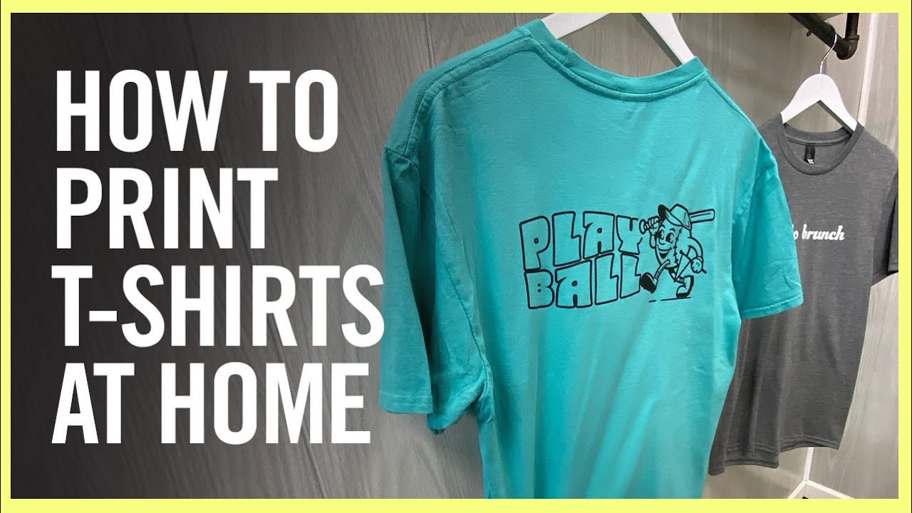 How To Print T-Shirts At Home  T-Shirt Business Startup 