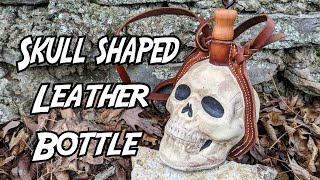 How I made this leather bottle shaped like a skull