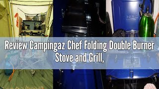 Review Cdaningaz Chef Folding Double Burner Stove And Grill Compact Gas Cooker For Cdaning Or Festi