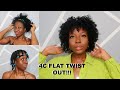 BEST FLAT TWIST OUT! NATURAL 4C HAIR