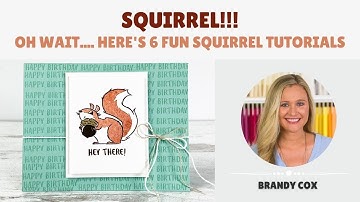Squirrel!!!  -  How to make some fun Squirrel Card tutorials