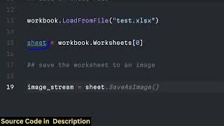 Python 3 Pillow Script to Export Excel Spreadseet to PNG Image Using Spire. XLS .NET Library