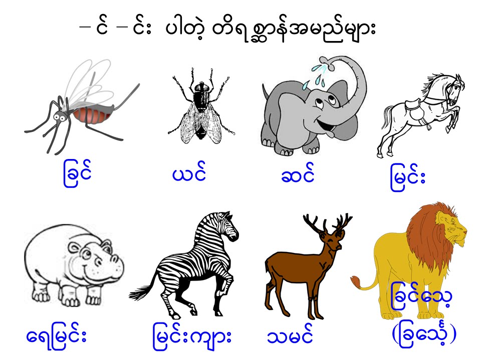 ပထမတန်း မြန်မာဖတ်စာ - သင်ခန်းစာ ၁