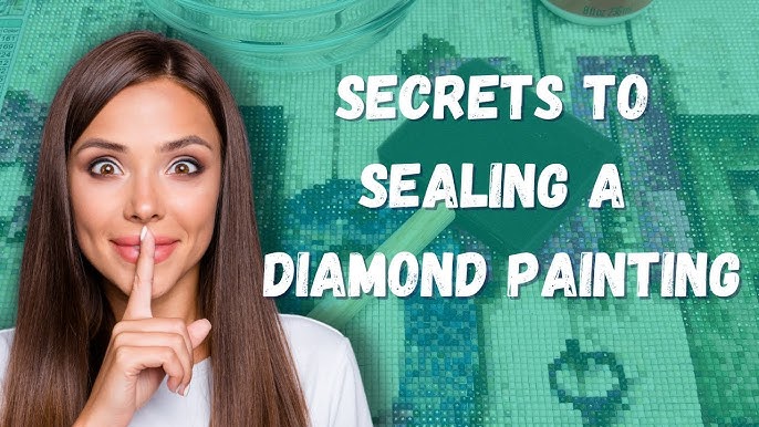 Sealing your Diamond Dot Art with Mod Podge 