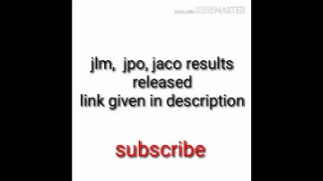 Jlm, jpo, jaco results