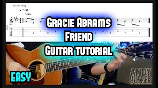 How to play Gracie Abrams - Friend Guitar Tutorial (EASY)