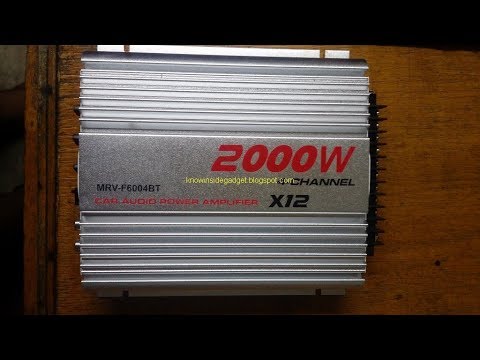 mrv คือ  2022  UNBOXING What Chips Inside of MRV F6004BT X12 CAR Amplifier(TDA7377)