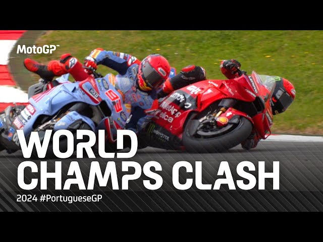 Marc Marquez and Pecco Bagnaia's view on their crash! 💥 | 2024 #PortugueseGP class=