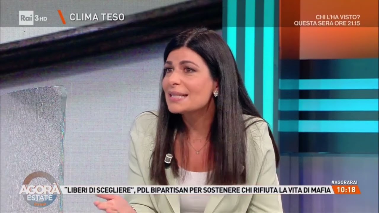 Intervista Agorà Estate - Legge "liberi di scegliere" e Stragi di Mafia