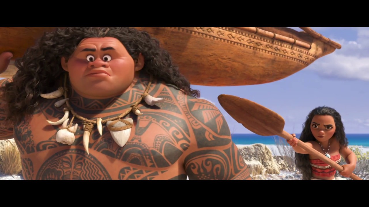 Moana: Un mar de aventuras - Moana conoce a Maui - YouTube