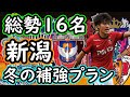 【アルビレックス新潟】高いレベルのサッカーに合う選手を考えるのは難しい【移籍】
