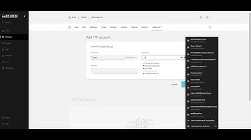 Create a FTP account and use it in Filezilla