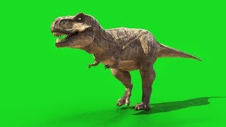 Jurassic world T-rex green screen