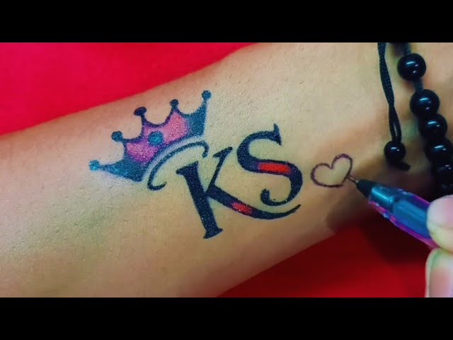 Top 90 about sk letter tattoo unmissable  indaotaonec