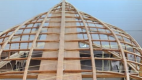 Geodesic Airolite Skin-on-frame Canoe Build Part 6