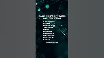 IMAGE OPTIMIZATION TOOLS FOR IMAGE COMPRESSION.