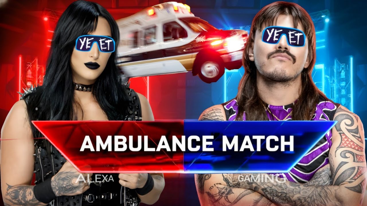 WWE 2K25 - Yeet Dominik Mysterio VS Yeet Rhea Ripley | Ambulance Match | WWE 
