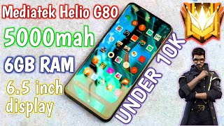 Best Gaming Phone Under 10K 5000 Mah Battery6.5 Inch Display6 Gb Ram Mediatek Helio G80 Pro