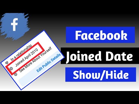 How to show Facebook joined date || facebook join date || 2020 By Technical Tricks Ibad