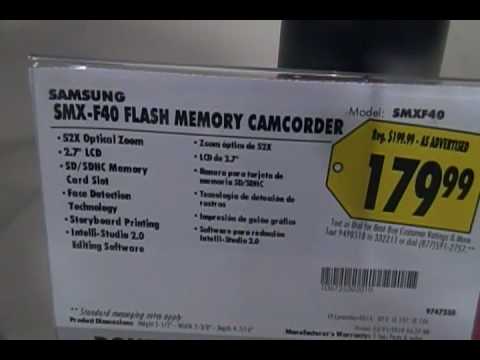 Samsung SMX-F40 camcorder test