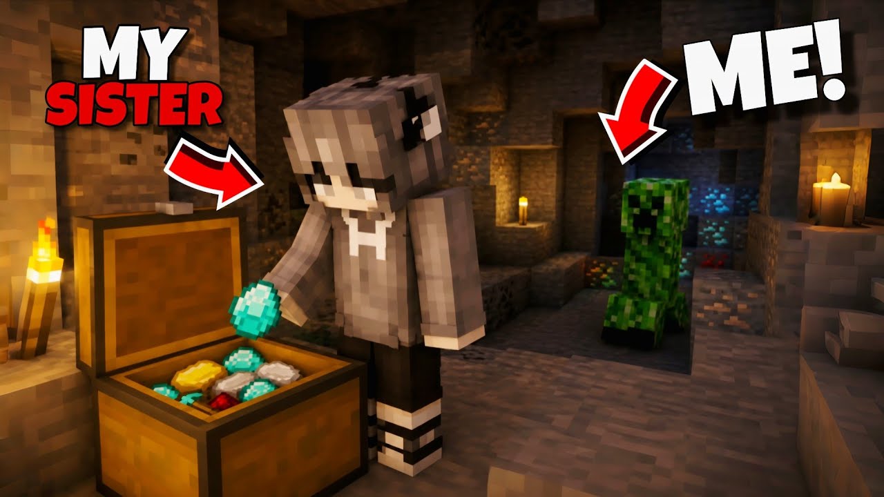 I Trolled My Sister in Minecraft 😂 | Her Reaction Was Insane! - YouTube