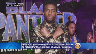 Famous Letitia Wright Narrates Emotional Video Tribute To 'Black Panther' Brother Chadwick Boseman Wealth
