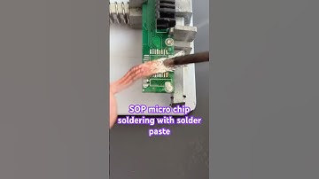 SOP micro chip soldering with solder paste. ✅ #soldering #weller #paste #electronics