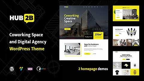 Hub2B - Coworking Space and Digital Agency WordPress Theme | Themeforest Website Templates and