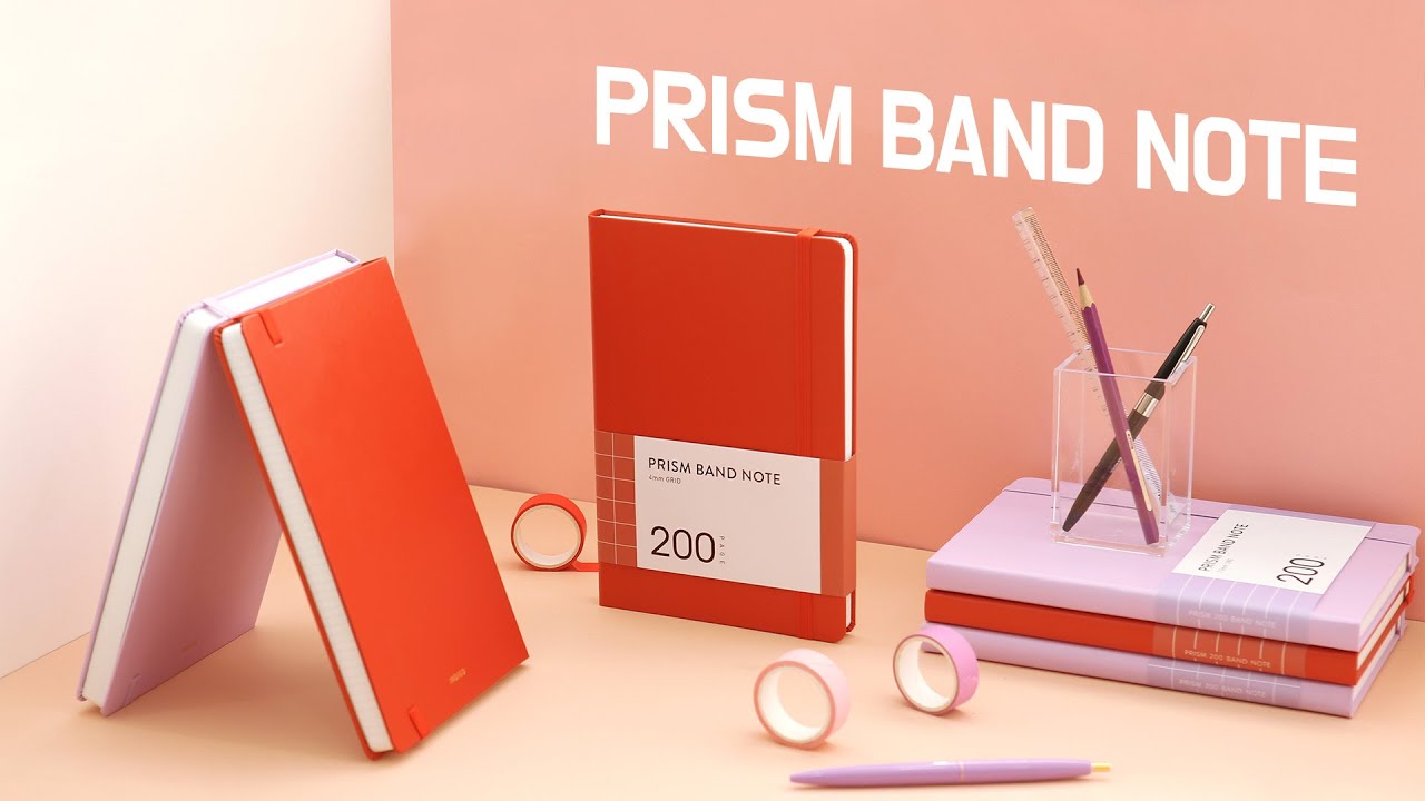 INDIGO Prism 200 Grid Band Note 韓国文具 プリズムバンドノート