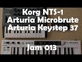 Ambient soundscape | Jam #13 | Korg NTS-1, Arturia Microbrute + Keystep 37