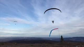 Paramotor Wild Take-off into Strong Thermals near Fairbanks Alaska 2019