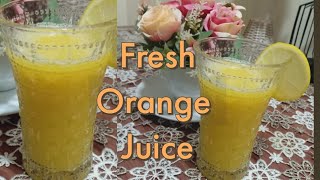 Fresh home-style orange juice | orange juice | jus segar aLa rumah| عصير برتقال