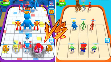 Merge Master Blue Monster Vs Merge Master Rainbow Friends Gameplay Walkthrough (Android,iOS)