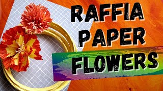 Easy Paper Flower - How to make easy paper flowers with Raffia Paper Cord