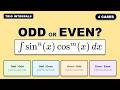 ∫sinⁿ(x)cosᵐ(x)dx | Solve all Four Potential Scenarios
