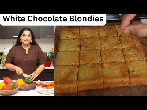 Super Easy & Whole Wheat - White Chocolate Blondies Recipe