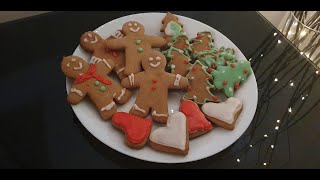 The easiest way to make Gingerbread cookies أسهل طريقة لعمل بسكوت الزنجبيل