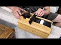 Bestjing Bamboo Sofa Armrest Tray - Couch Arm Tray with Detachable Couch Cup Holder - 2 in 1 Anti-Sl