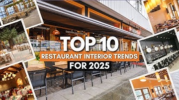 Top 10 Restaurant Interior Trends for 2025 | Interior Design Ideas for Restaurants 2025