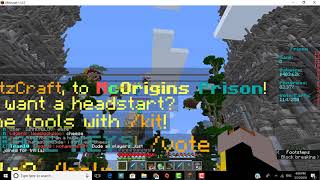 ExplodingTNT was on MCorigins while I was