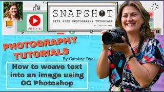 How to weave text into an image using CC Photoshop