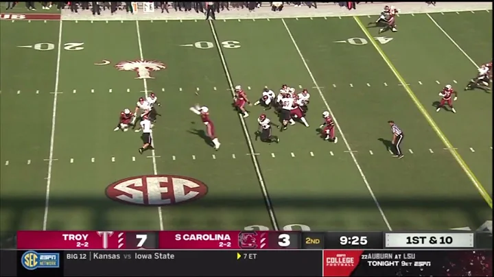 2021 USC vs Troy - JJ Enagbare Pass Deflection