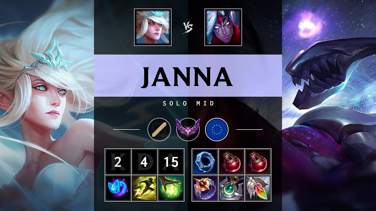 Janna Mid vs Varus - EUW Master Patch 25.19