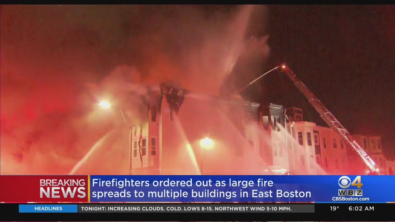 25 People Forced Out Of Homes Into Cold As Fire Spreads To 3 East Boston Buildings