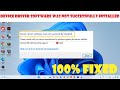 Device driver software was not successfully installed - Windows 11/10/8/7