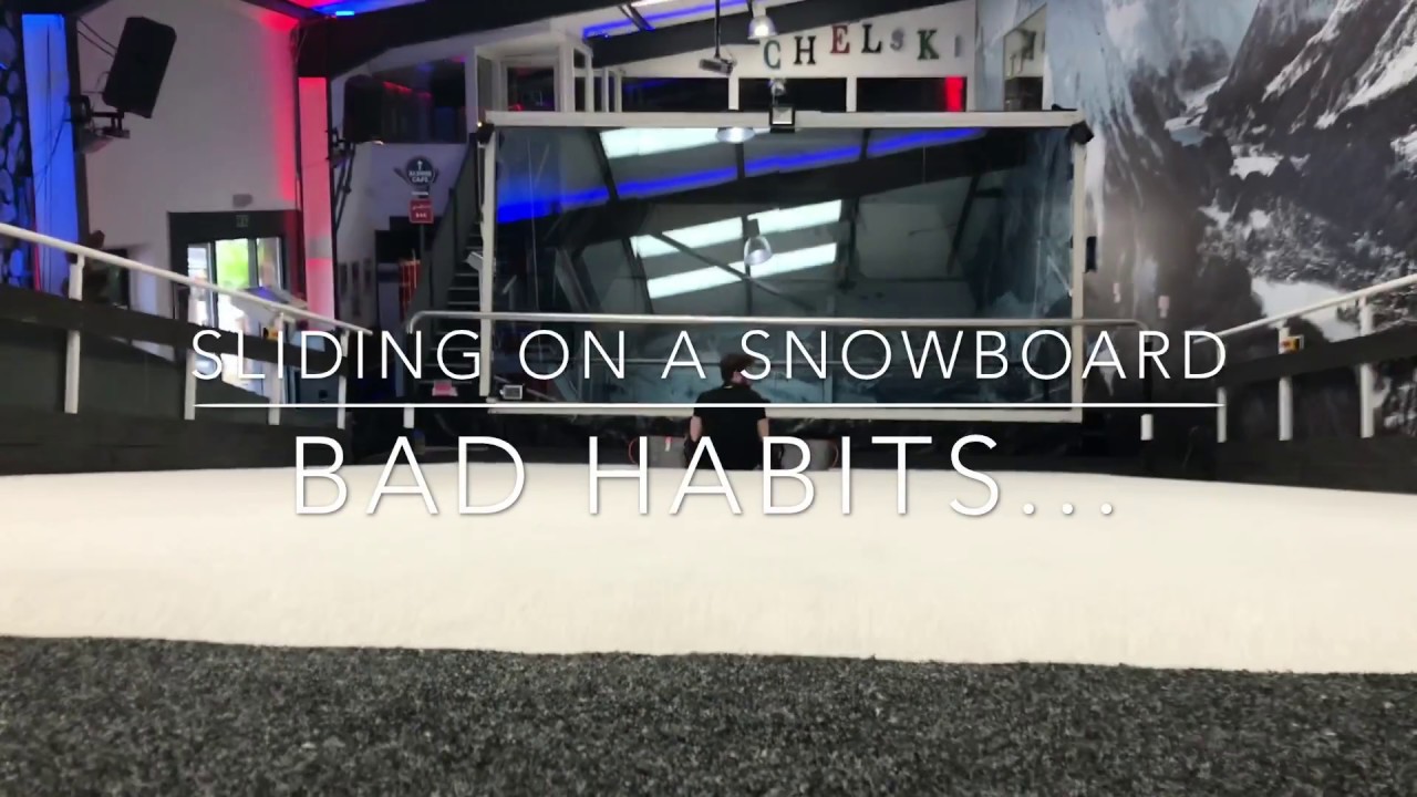 TUTORIAL Sliding on a snowboard Part 2. Bad habits. YouTube