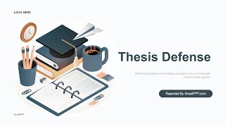 Gray Thesis Defense PowerPoint Template & Google Slides Theme by GreatPPT Gray Thesis Defense PowerPoint Template & Google Slides Theme by GreatPPT