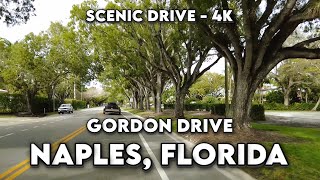 🌴 Naples, Florida Drive: Discover Gordon Drive in Stunning 4K 🚗